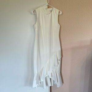 Calvin Klein Cream Color Sleeveless Dress